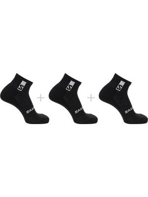 Salomon LC2086500 Everyday Ankle Siyah Unisex Çorap 3-Pack Konforlu Kullanım Özelliği