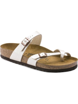 Birkenstock Mayari Bf Parmak Arası Krem Kadın Terlik