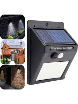 Negok Bahçe Aydınlatması Güneş Enerjili LED Işık Lamba Sensörlü Dekoratif Yeni Nesil