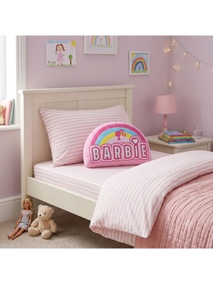 Taç Lisanslı Şekilli Kırlent Barbie Rainbow