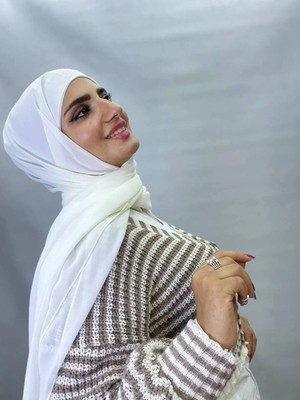 ALDAIYR Hazır Pratik Lüks Boru Boneli Şifon Şal BOA12354