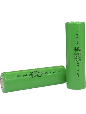 Çerçici Sertec 1.2V 2000 Mah - Aa - Ni-Mh Şarjlı Pil - (Başsız / Flat Head)