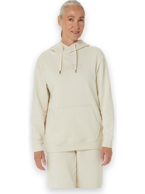 Asics 2032C845 Asics Logo Oth Hoodie Krem Kadın Sweatshirt