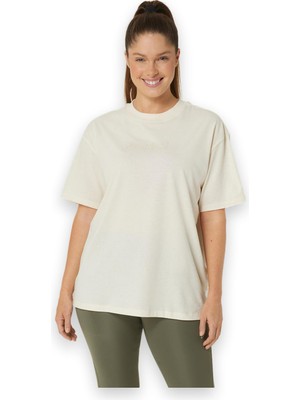 Asics 2032C843 Asics Logo Tee Krem Kadın T-Shirt