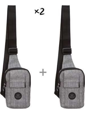 Sannora Bags Unisex Keten Kumaş Telefon Bölmeli Bel ve Çapraz Omuz Çanta Göğüs Seyahet Günlük Bodybag