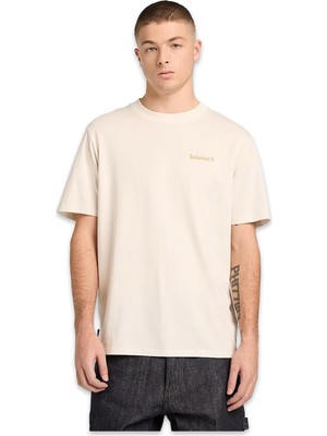 Timberland TB0A5MNV Magnet Back Graphic Tee Beyaz Erkek T-Shirt