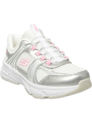 Skechers 319078 Retro-Graph Classic Kicks Slip-Ins Gümüş Kız Çocuk Spor Ayakkabı