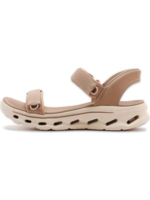 Skechers 141267 Go Walk Glide-Step 2.0 Sandal Bej Kadın Sandalet