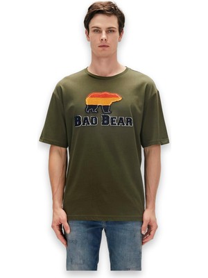 Bad Bear 23.01.07.027 Tripart Haki Unisex T-Shirt