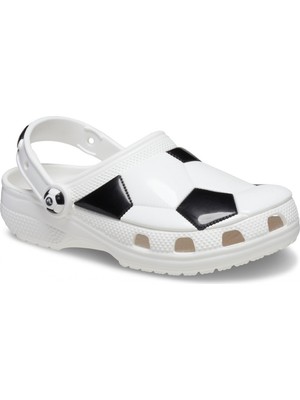 Crocs 210023 Classic Soccer Ball Clog T Beyaz-Siyah Çocuk Terlik