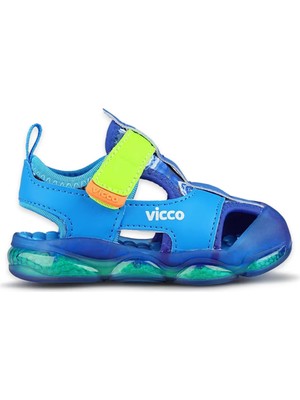 Vicco 332.E25Y.217 Live Ilk Adım Işıklı Mavi Çocuk Sandalet