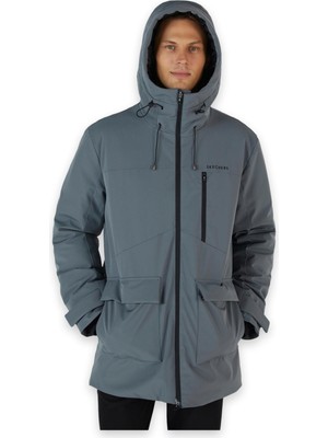 Skechers S242049 M Outerwear Coated Jacket Mont Antrasit Erkek Mont