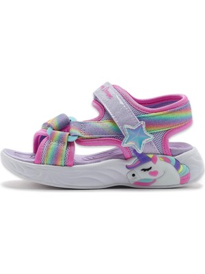 Skechers 303107 N S Lights Unicorn Dreams Sandal-Dreamy Unicorns Sandal Mavi Kız Çocuk San