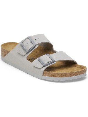 Birkenstock Arizona Bf Çift Toka Gri Kadın Terlik