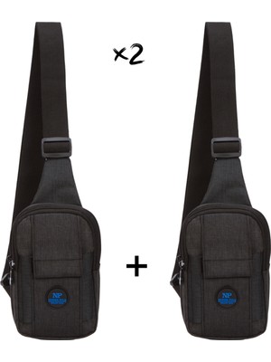 Sannora Bags Unisex Keten Kumaş Telefon Bölmeli Bel ve Çapraz Omuz Çanta Göğüs Seyahet Günlük Bodybag