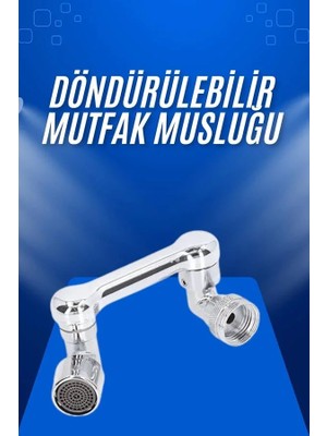 GRAYLINE Döndürülebilir Musluk Mutfak Banyo Musluk Ucu Başlığı 4 Filtreli
