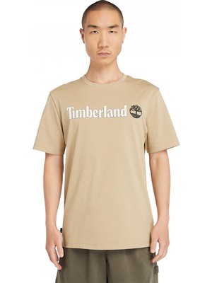 Timberland TB0A5UPQ Linear Logo Sleeve Sarı Erkek T-Shirt