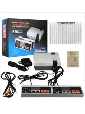 My Best Store Beyaz Retro Mini Oyun Konsolu 620 Oyunlu Hdmı Bağlantılı Bluetoothsuz Televizyon Atarisi