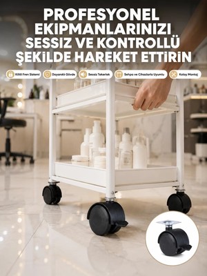 Toyigoo Zemin Korumalı Kilitli Ayak Tekerlek Seti 6 cm