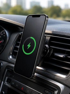 Marmara Avm Araç Içi Manyetik Telefon Tutucu ve 15W Kablosuz Hızlı Şarj Cihazı