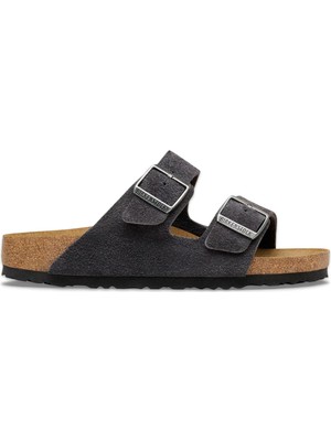 Birkenstock Arizona Vl Çift Toka Gri Kadın Terlik