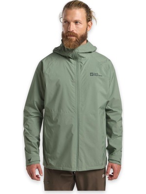 Jack Wolfskin A63769 Prelight  M Yağmurluk Yeşil Erkek Outdoor