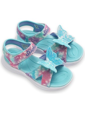 Skechers 303109L Jumpsters Sandal Butterfly Brites Açık Mavi Kız Çocuk Sandalet