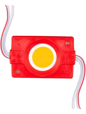Powermaster 12 Volt 2.4 Watt Kırmızı Cob LED Modül - 40X22 mm
