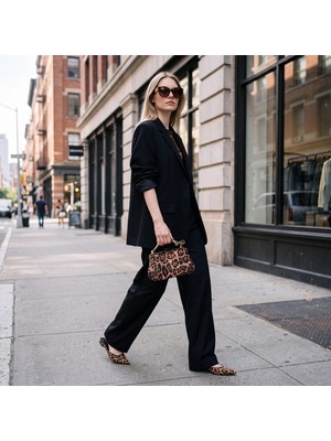 La Boutique Lb Abiye Çanta 25-012 Leopar