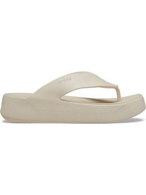 Crocs 209410 Getaway Platform Flip Krem Kadın Terlik