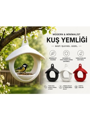 Kuş Yemliği - Modern ve Minimalist