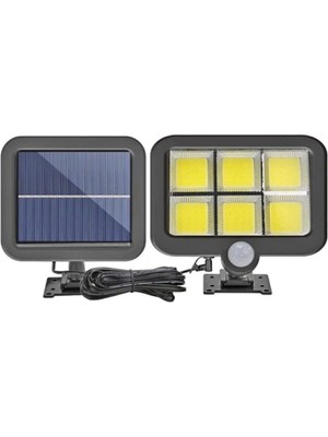 Empressco Güneş Enerjili Cob LED Solar Panel 3 Modlu Şarj Olabilen Duvar Lambası