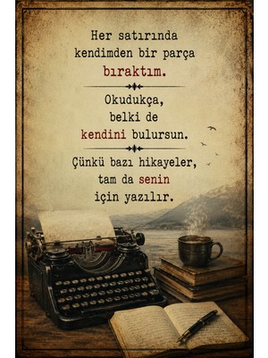 Lucena Retro Edebi Sözlü Dekoratif Mdf Tablo Vintage Duvar Dekoru Motivasyon Yazılı 10