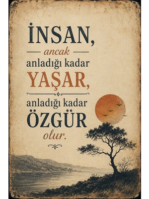 Lucena Retro Edebi Sözlü Mdf Duvar Tablosu Vintage Dekoratif Motivasyon Yazılı Pano 42