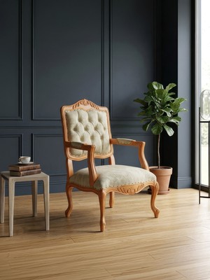 Gazzini Furniture Winchester Rustik Still Klasik Ahşap Berjer