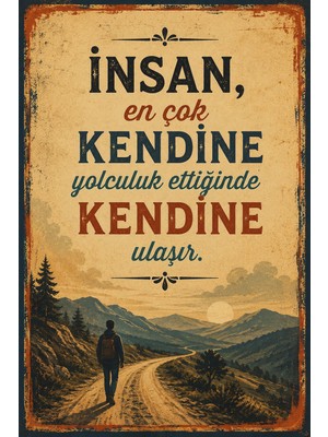 Lucena Retro Edebi Sözlü Mdf Duvar Tablosu Vintage Dekoratif Motivasyon Duvar Panosu 44