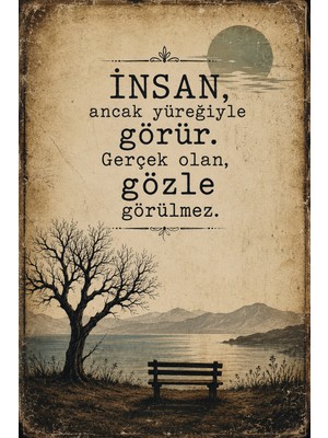 Lucena Retro Edebi Sözlü Mdf Duvar Tablosu Vintage Dekoratif Motivasyon Yazılı Pano 43