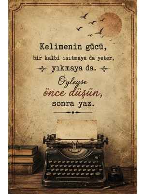 Lucena Retro Edebi Söz Mdf Tablo Dekoratif Duvar Tablosu Vintage Ofis ve Ev Dekoru 14