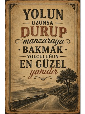 Lucena Retro Edebi Söz Mdf Duvar Tablosu Vintage Dekoratif Motivasyon Duvar Panosu 37