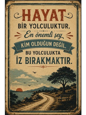 Lucena Retro Edebi Sözlü Mdf Duvar Tablosu Vintage Dekoratif Motivasyon Duvar Panosu 51
