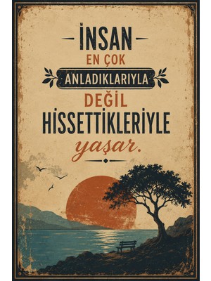 Lucena Retro Edebi Söz Ahşap Mdf Duvar Tablosu Dekoratif Motivasyon Yazılı Poster 49