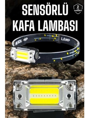 Ruhes Kafa Lambası Kamp Feneri Balıkçı Feneri Başlıklı Suya Dayanıklı