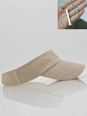 Empressco 2'li Kombin Unisex Uv Koruyucu Vizör Kasket Siperlik Tenis Şapka Kolye Hediyeli Emka