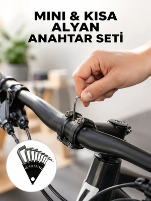Tbl Dekor 9 Parça Kısa Tip Alyan Seti Isıl Işlemli Profesyonel Kullanım Yeni Nesil