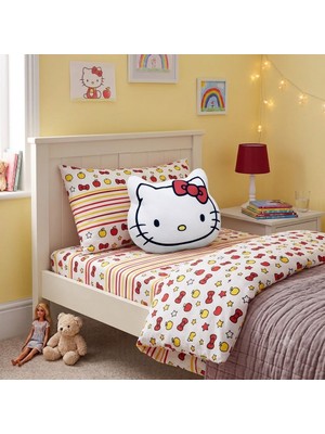 Taç Lisanslı Şekilli Kırlent Hello Kitty Cute