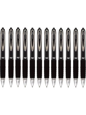 Esranın Dünyası Signo 207 Jel Tükenmez Kalem, Baskı Mekanizmalı, 0,7 Mm, F Uç, 0,5 mm Çizgi Genişliği, 12 Adet, Siyah