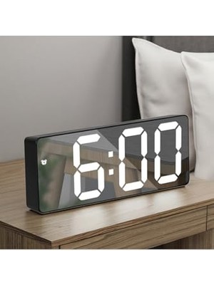 MarkEntegra Dijital Masa Saati – Alarm Erteleme, Gece Modu ve Ses Kontrollü Akıllı LED Saat