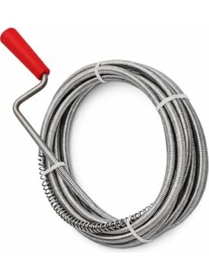 Esranın Dünyası 3 Metre Manuel Gider Açma Teli, Lavabo ve Banyo Için Uzun Spiral Gider Açıcı, Paslanmaz Çelik Tıkanıklık Açma Aparatı, Lavabo Açma Spirali 3m, Manuel Gider Açma Aparatı