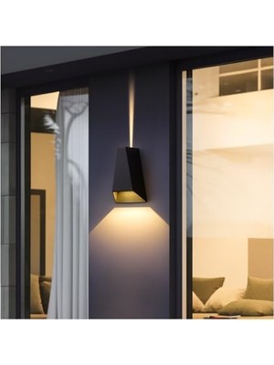 Esranın Dünyası Malta 6W Çift Taraflı LED Aplik – 3200K Sıcak Işık, 220V, 350 Lümen, IP54 Su Geçirmez, 110X175 Mm, 100° Işık Açısı          [enerji Sınıfı G]