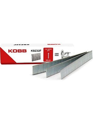 Esranın Dünyası Kobb KBZ32F 32MM 2500 Adet F/e/j/8 Serisi Ağır Hizmet Tipi Kesik Başlı Çivi, Gri